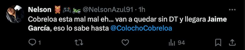 Hinchas de Cobreloa piden a Jaime García.