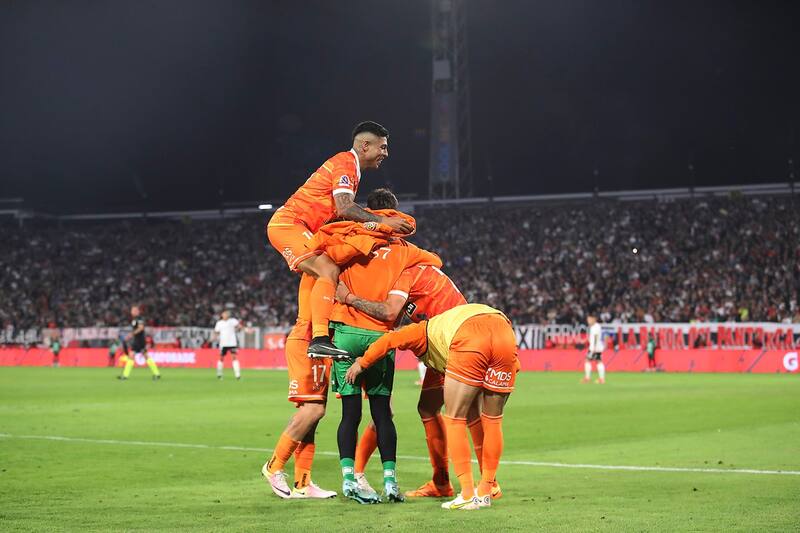 en el último partido contra Colo Colo en el Monumental.
