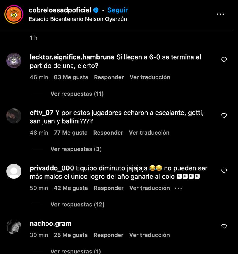 Hinchas explotaron tras humillante derrota de Cobreloa.