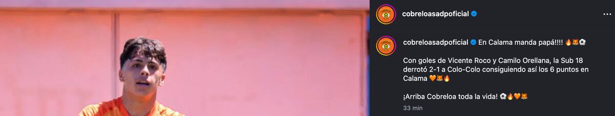 El Zorro revive el clásico con Colo Colo por redes sociales.