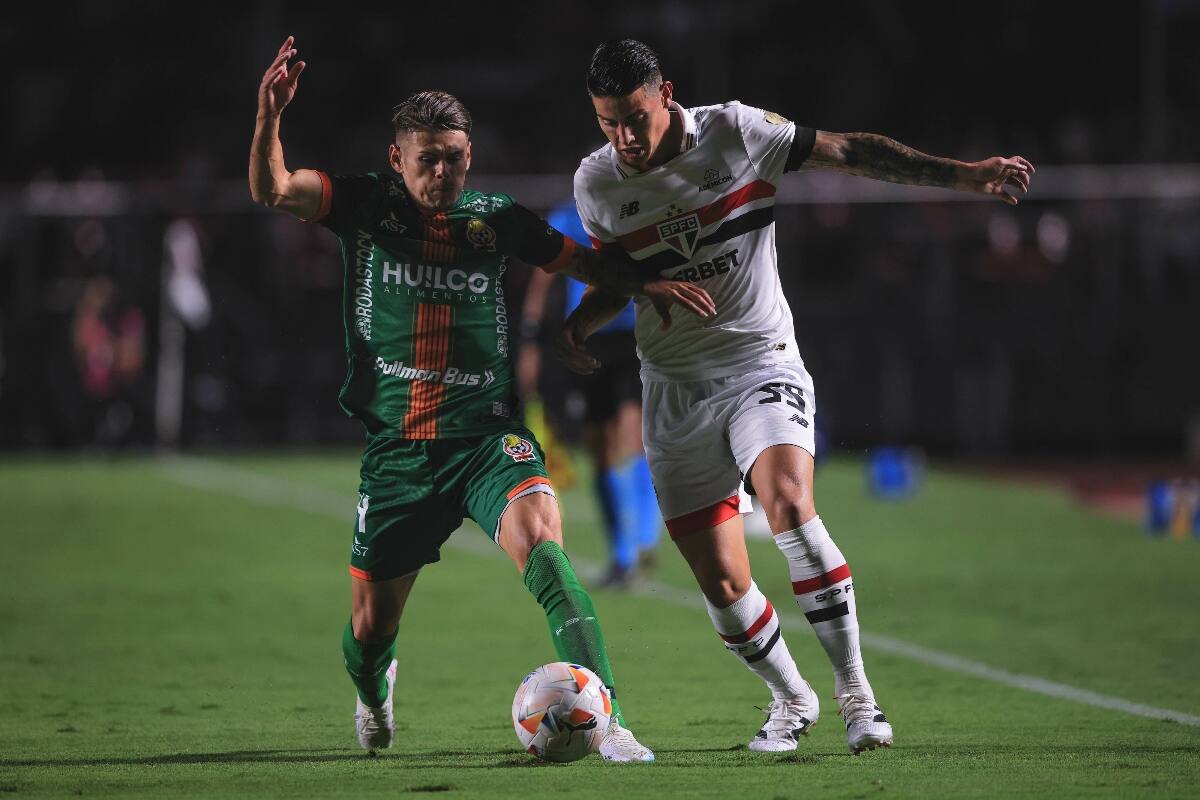 enfrentará a Sao Paulo sin James Rodríguez