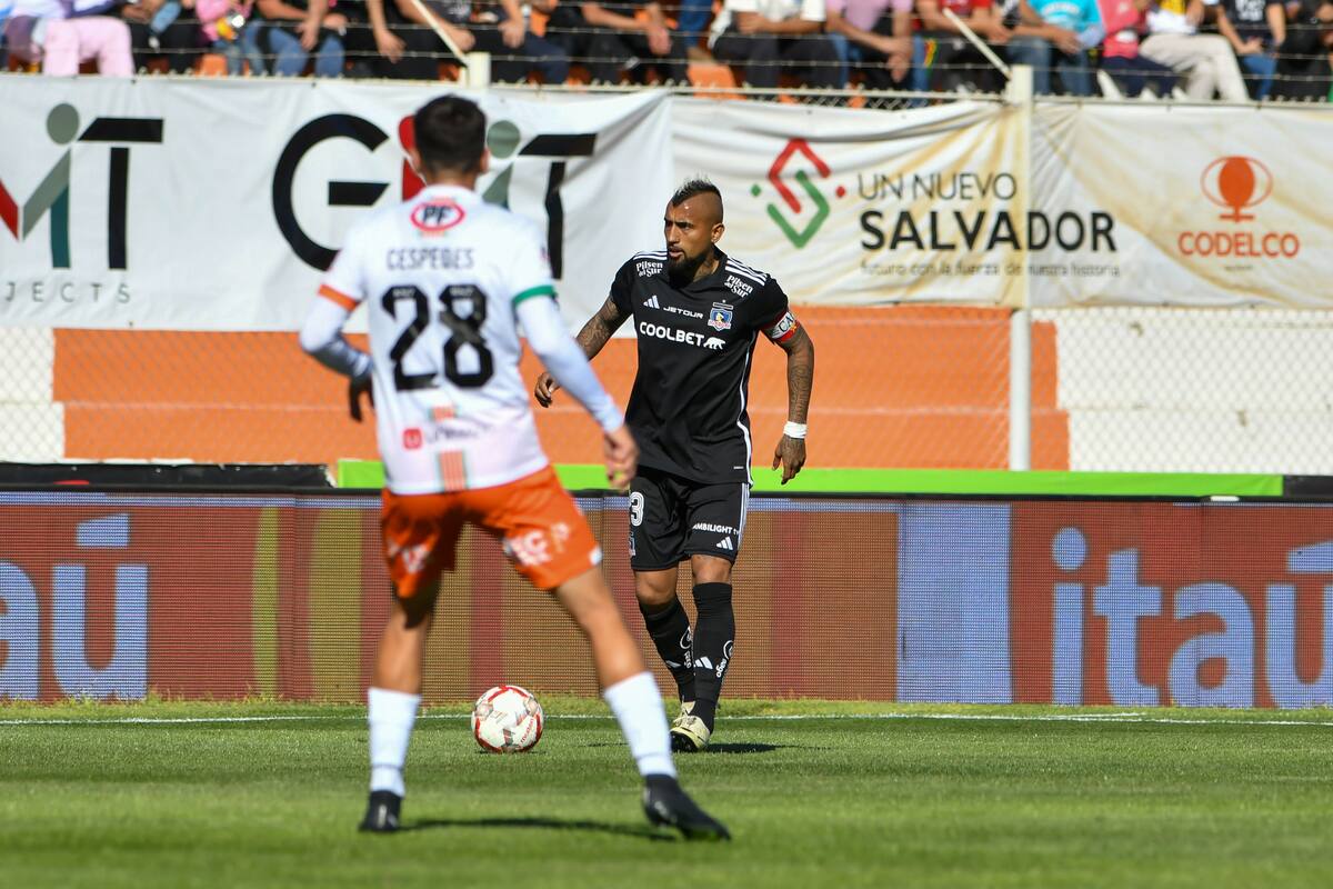 El jugador de Colo Colo Arturo Vidal.