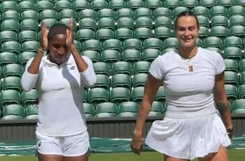 VIDEO | Amiguis de nuevo: Gauff y Sabalenka firman la paz con divertida coreografía en Wimbledon