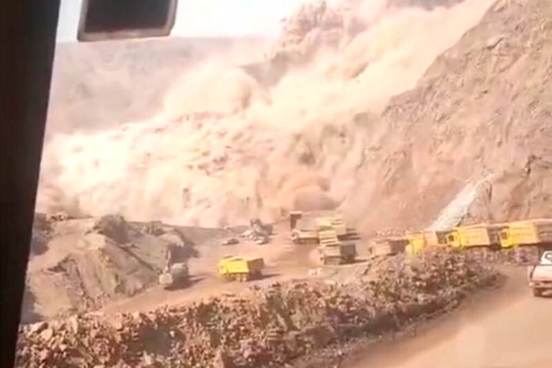 Más de 50 mineros quedan atrapados por derrumbe de mina en Mongolia Interior. Crédito: Captura de video.