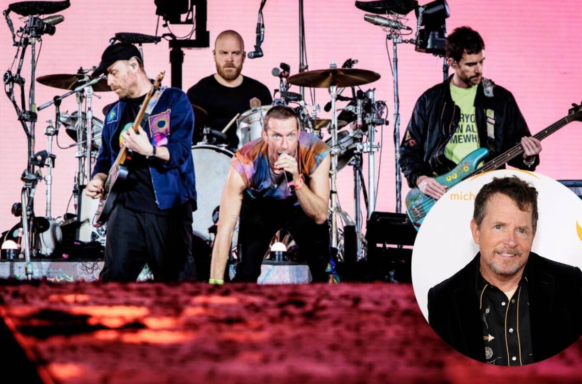 Así fue la aparición sorpresa de Michael J. Fox en el concierto de Coldplay