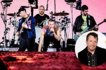 Así fue la aparición sorpresa de Michael J. Fox en el concierto de Coldplay