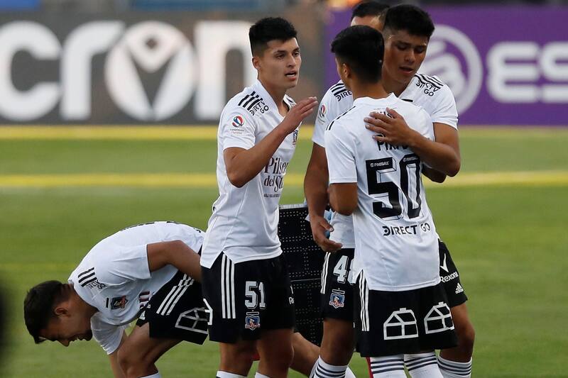 Felipe Yáñez en el partido que Colo Colo jugó con juveniles ante Audax Italiano en el Campeonato Nacional.