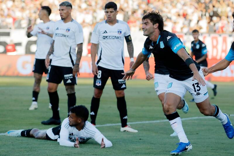 El Cacique en la caída ante Racing.