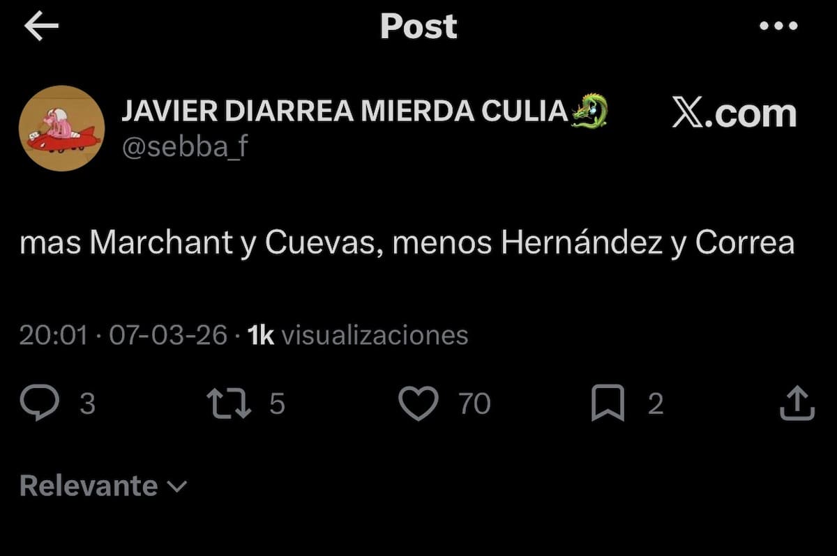 Los hinchas albos cargaron contra Javier Correa tras el triunfo ante Audax.