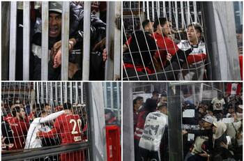 Hinchas suplicando ayuda y jugadores en medio del caos: las dramáticas fotos que dejaron los incidentes en el Monumental