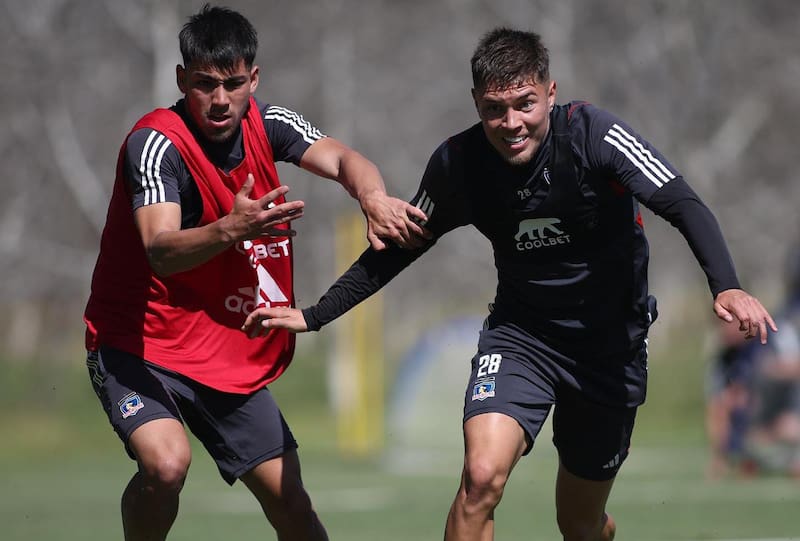 Los jugadores de Colo Colo en la intertemporada en Pirque.