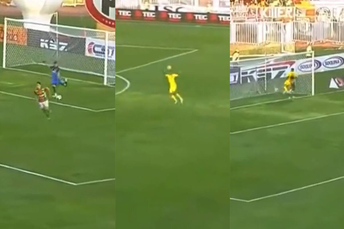 El insólito gol que sufrió Colo Colo ante Cobresal. Foto: Reproducción.