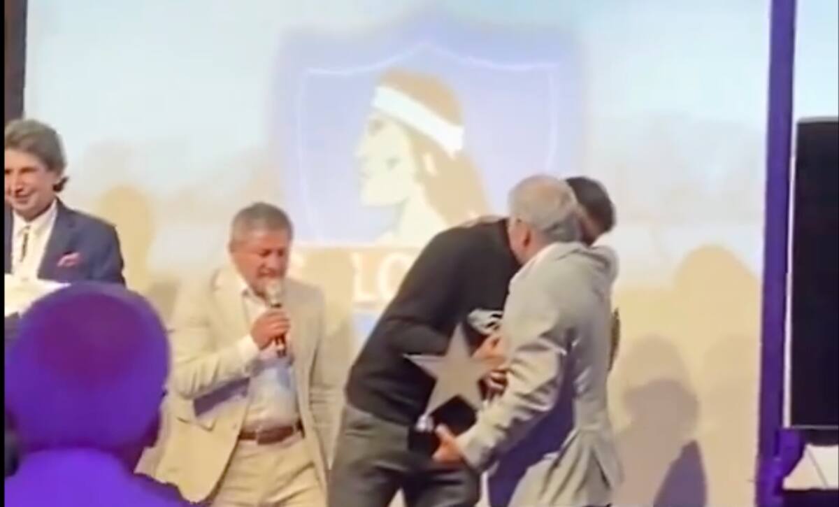 Damián Pizarro y Carlos Caszely protagonizaron un emotivo momento.