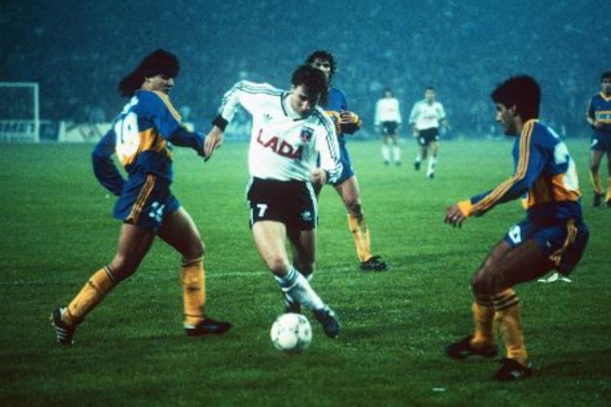Ante Boca Juniors en 1991.