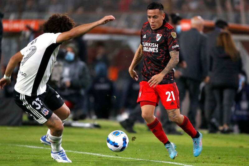 ante River Plate en la fase de grupos de la Copa Libertadores 2022.