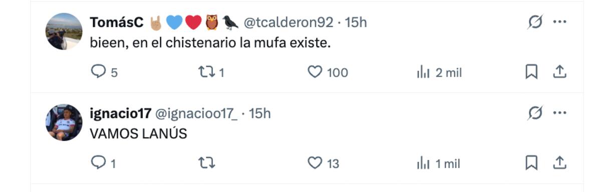 La publicación de los albos generó una ola de comentarios en redes sociales por parte de hinchas de la U.