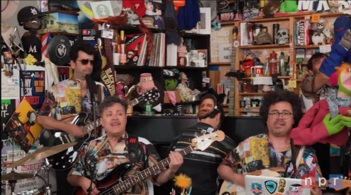 apareció en el Tiny Desk de 31 Minutos. Foto: Captura NPR.