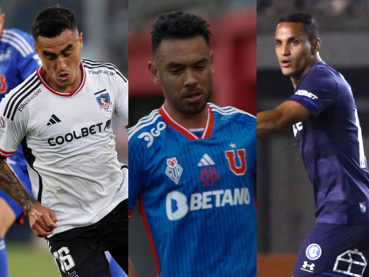 Darío Lezcano, Nery Domínguez y Bryan Rovira podrían partir del fútbol chileno para liberar cupos de extranjeros. Fotos: Agencia Aton.