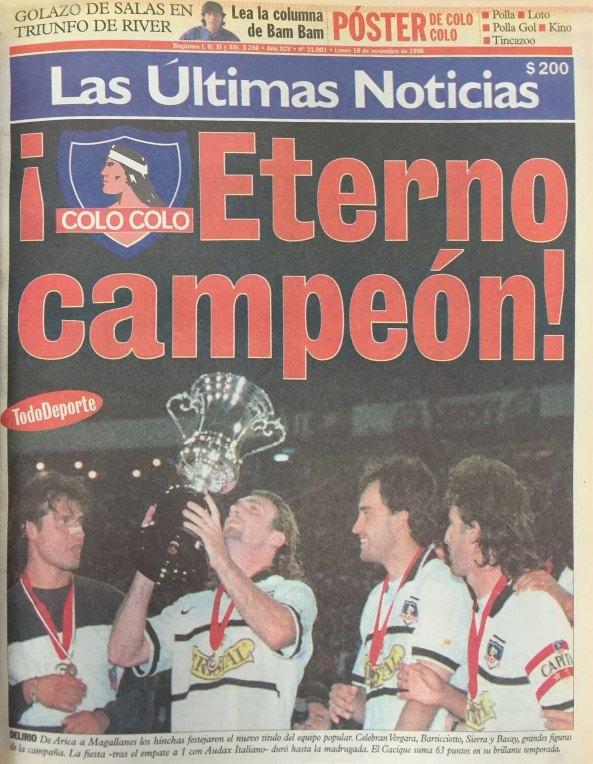 Colo Colo llega a su título número 20.