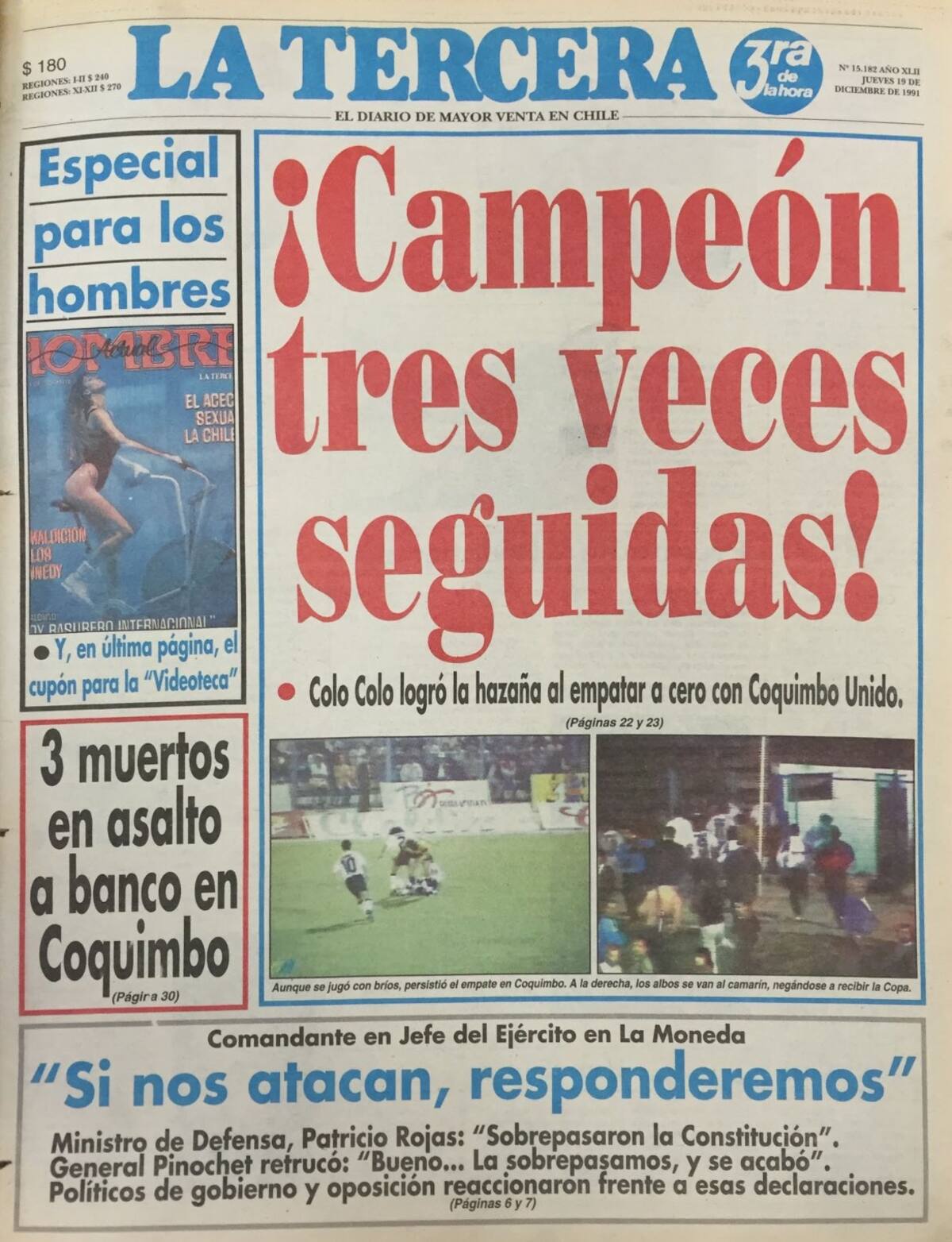 Colo Colo logra un histórico tricampeonato.
