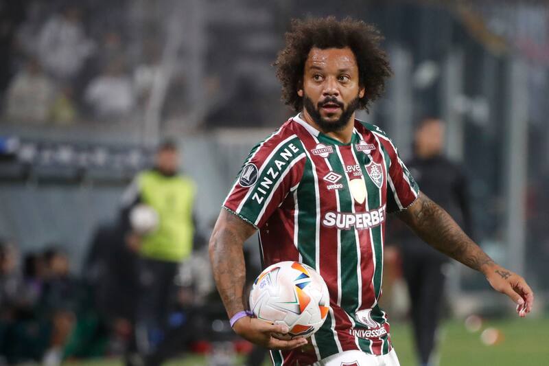 Marcelo jugando en Fluminense esta temporada