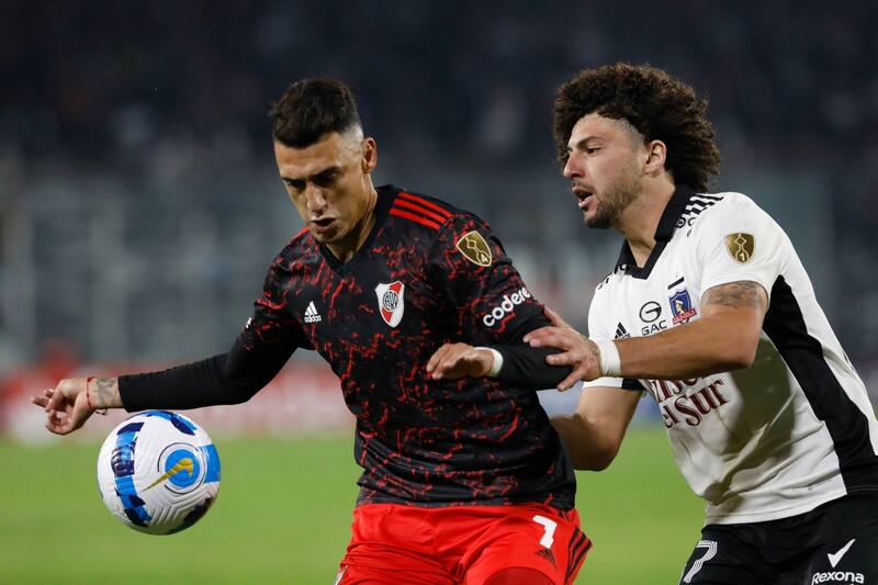 Colo Colo y River Plate en el partido de Copa Libertadores 2022