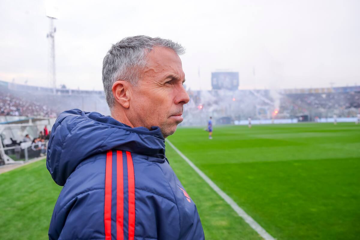 Gustavo Álvarez en el Superclásico.