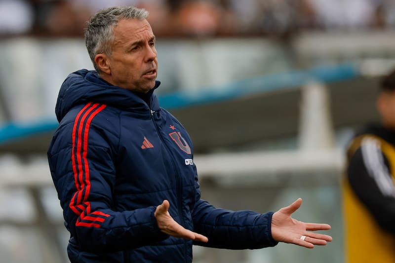 Gustavo Alvarez en el último Superclásico disputado en el Estadio Monumental.