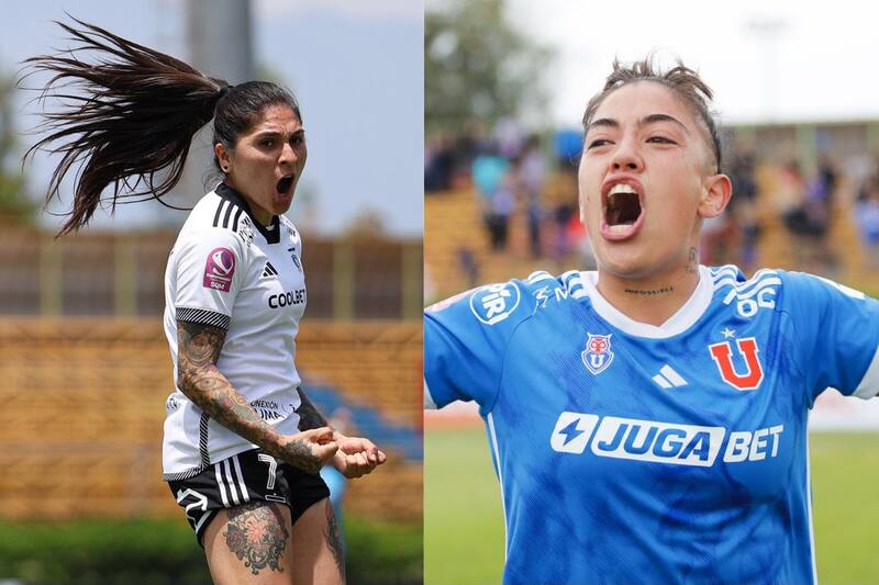 definirán al campeón del fútbol femenino de Chile. Fotos: prensa de Colo Colo y U. de Chile.
