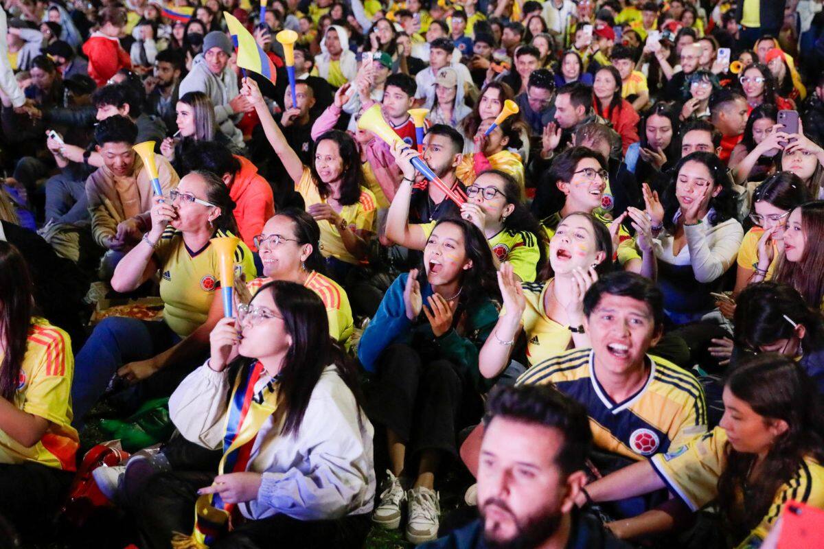 celebró la clasificación a la final de la Copa América. Foto: EFE.