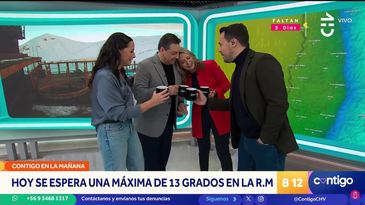 Sus colegas celebraron que se quedara en Chilevisión.