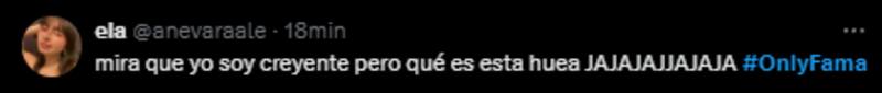 La experienca sobrepasó cualquier cosa que se haya mostrado en el programa. Fuente: X.com.
