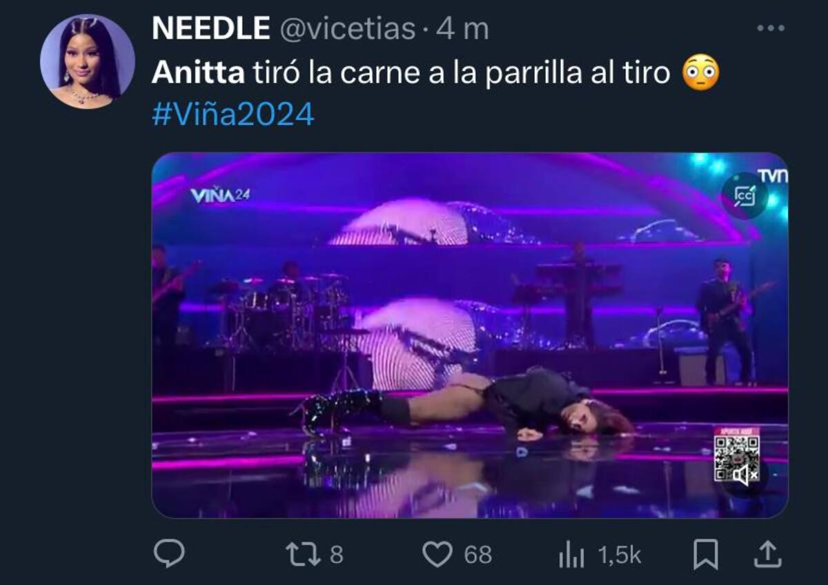 Comentarios al Show de Anitta.