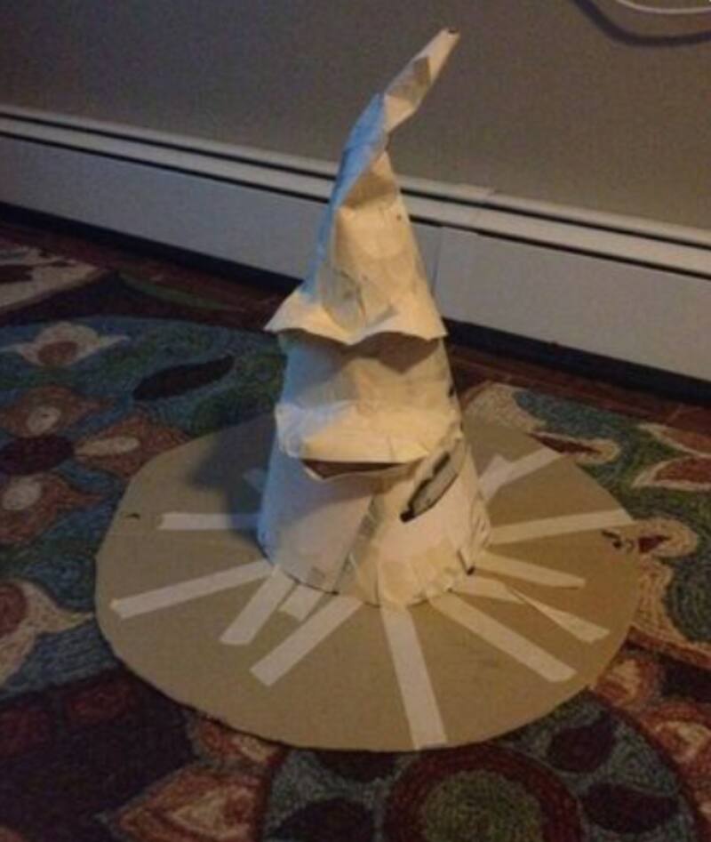 Paso a paso para hacer el sombrero seleccionador de Harry Potter para este Halloween | Fotos: Pinterest.