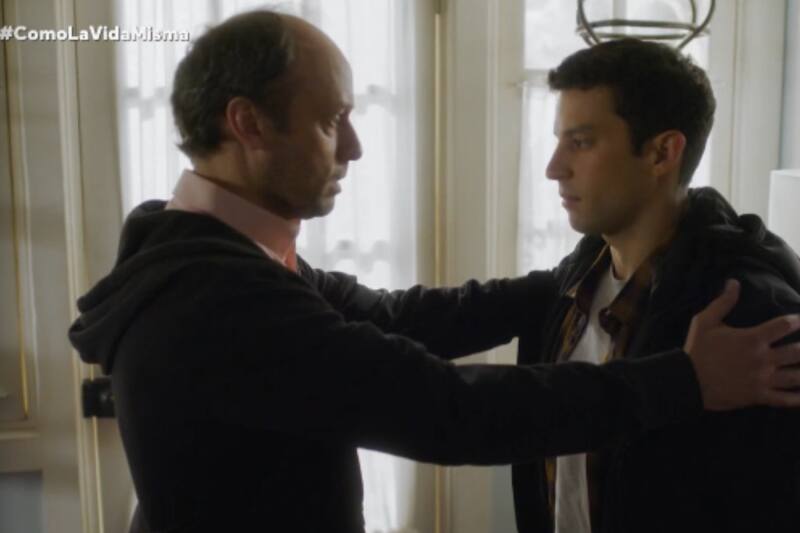 Un emotivo momento de reconciliación se vivió en la teleserie de Mega.