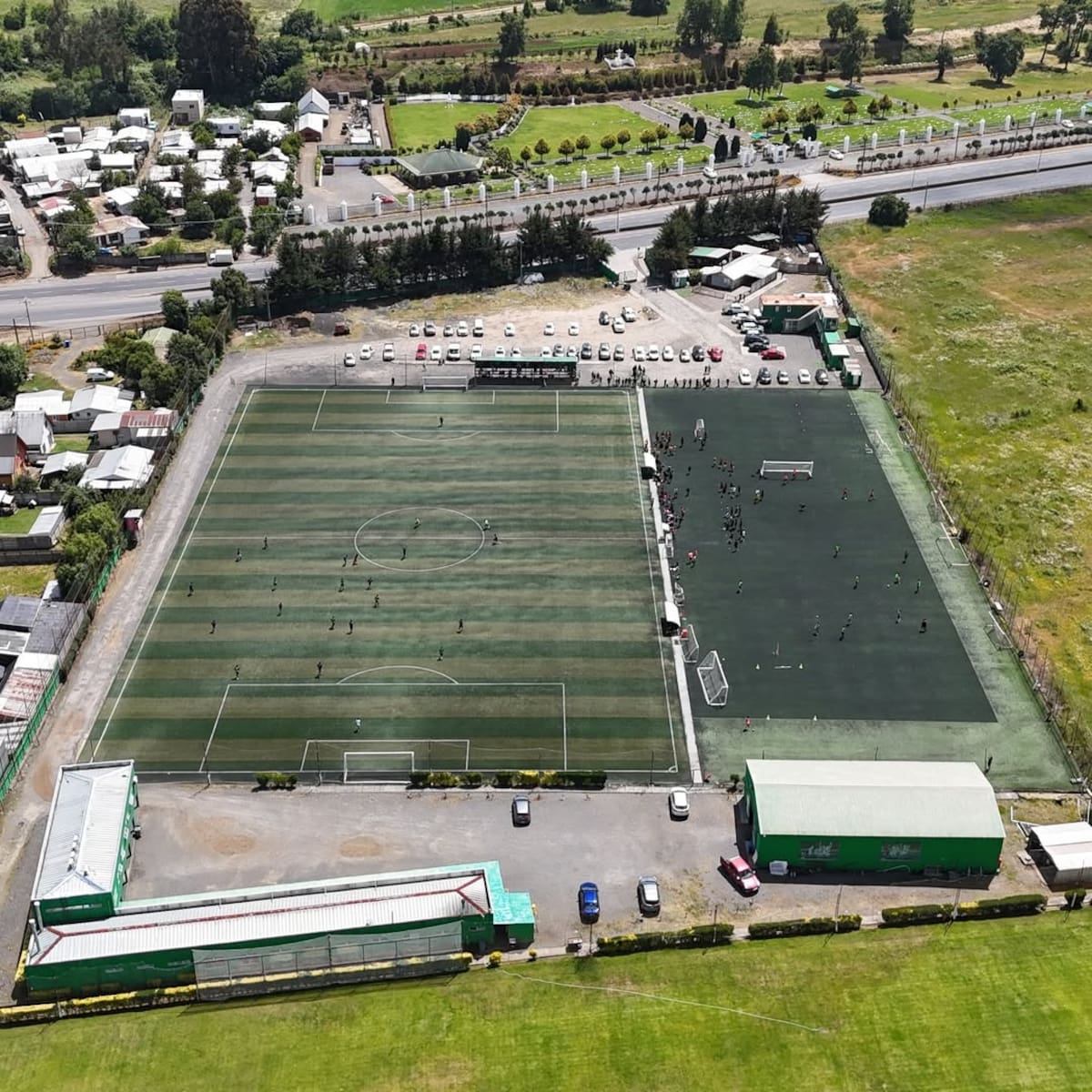 El terreno deportivo que la empresa de Marcelo Salas debe devolver a la Municipalidad de Temuco.