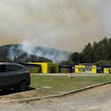 IMÁGENES | Alerta en Universidad de Concepción: incendio forestal se acerca a su centro deportivo