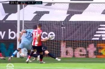 Diego Costa puso en ventaja al Atlético Madrid sobre el Athletic Bilbao