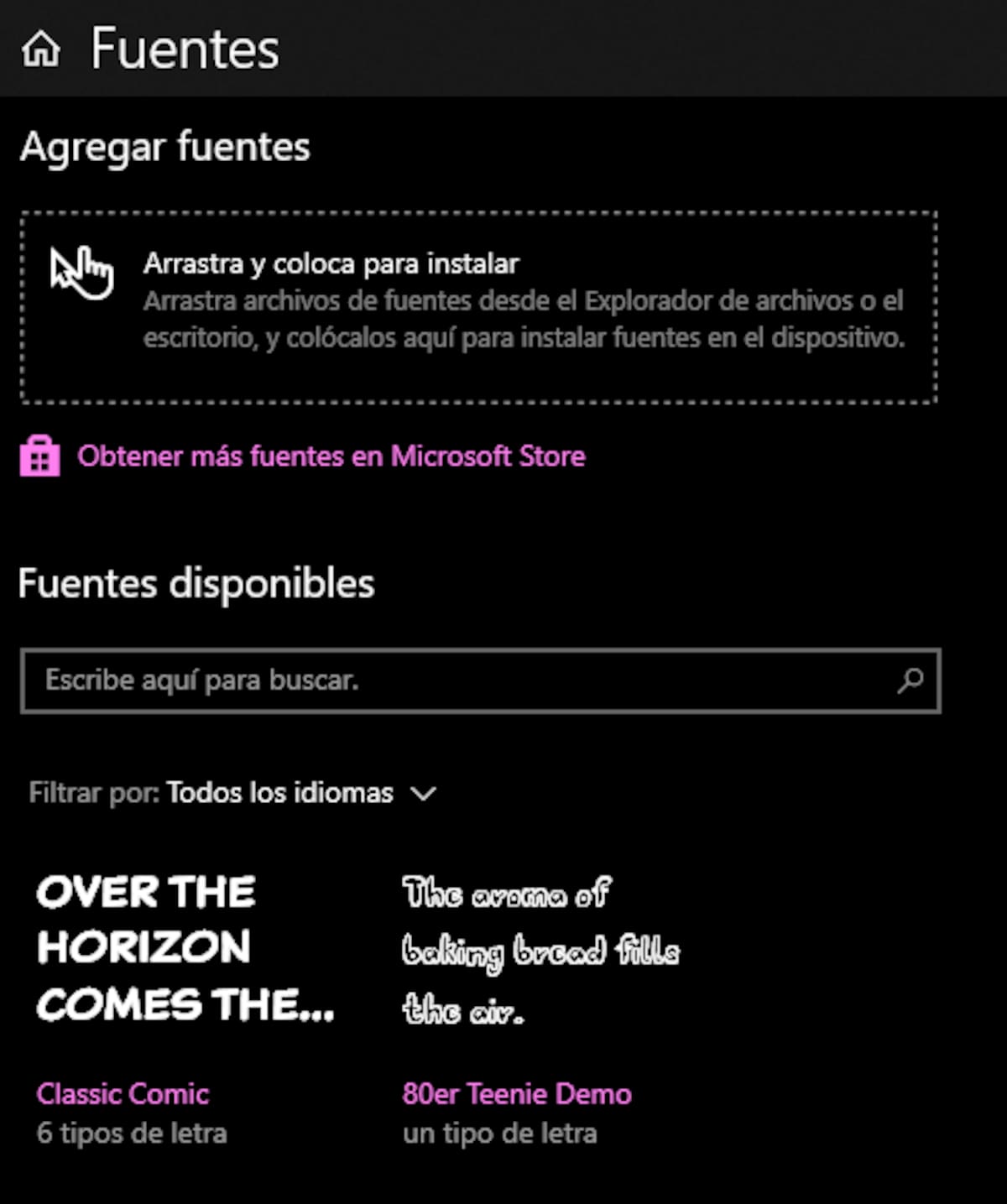 Solo deberás arrastrar el archivo de la nueva letra ahí.