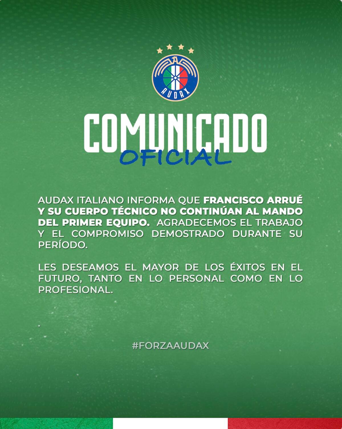 Comunicado Audax Italiano