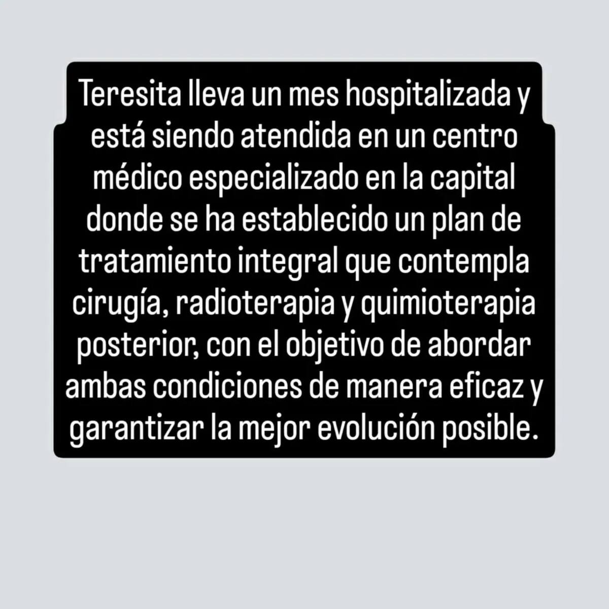 Estos son los planes a posterior de la intérprete.