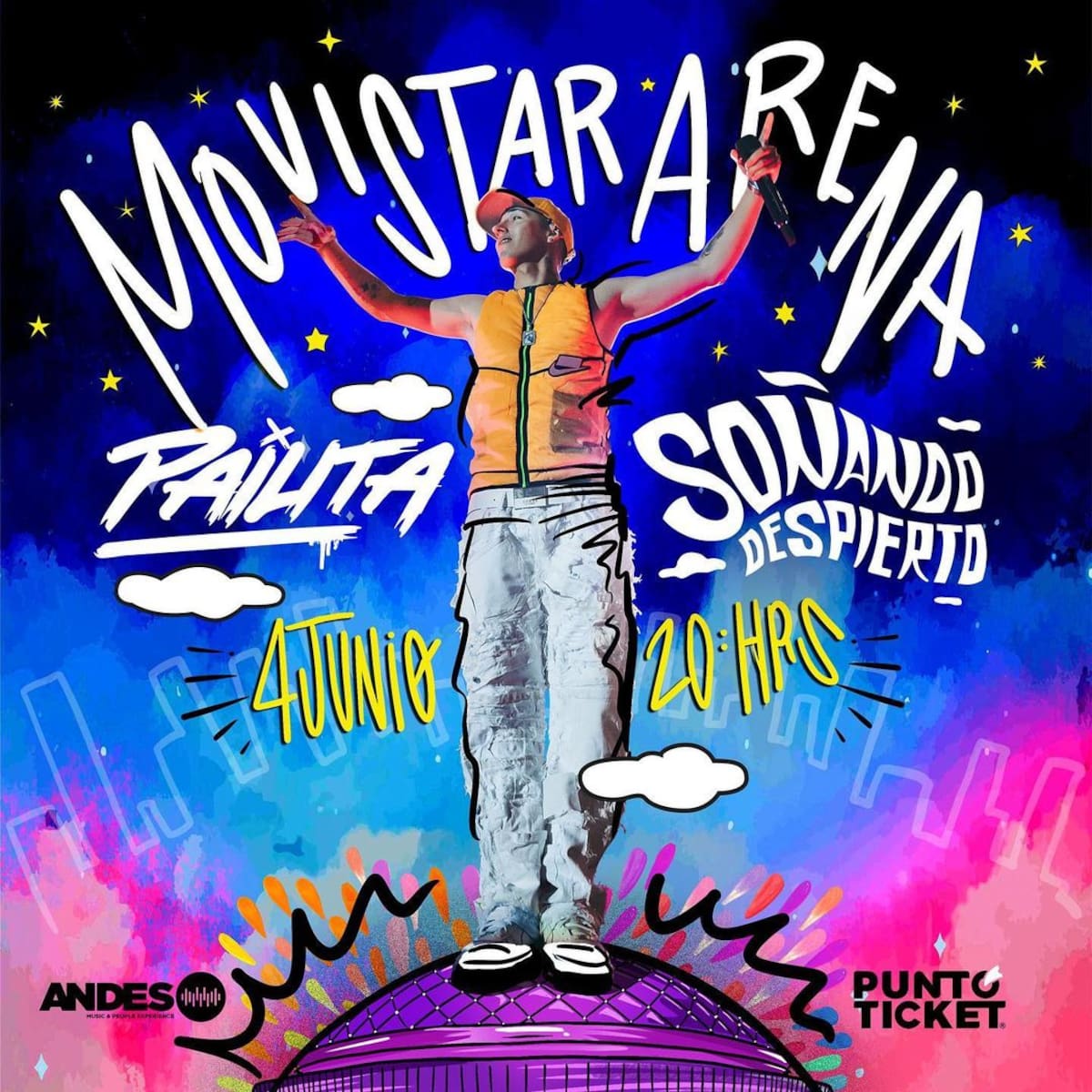 Pailita anunció concierto en el Movistar Arena/ Instagram