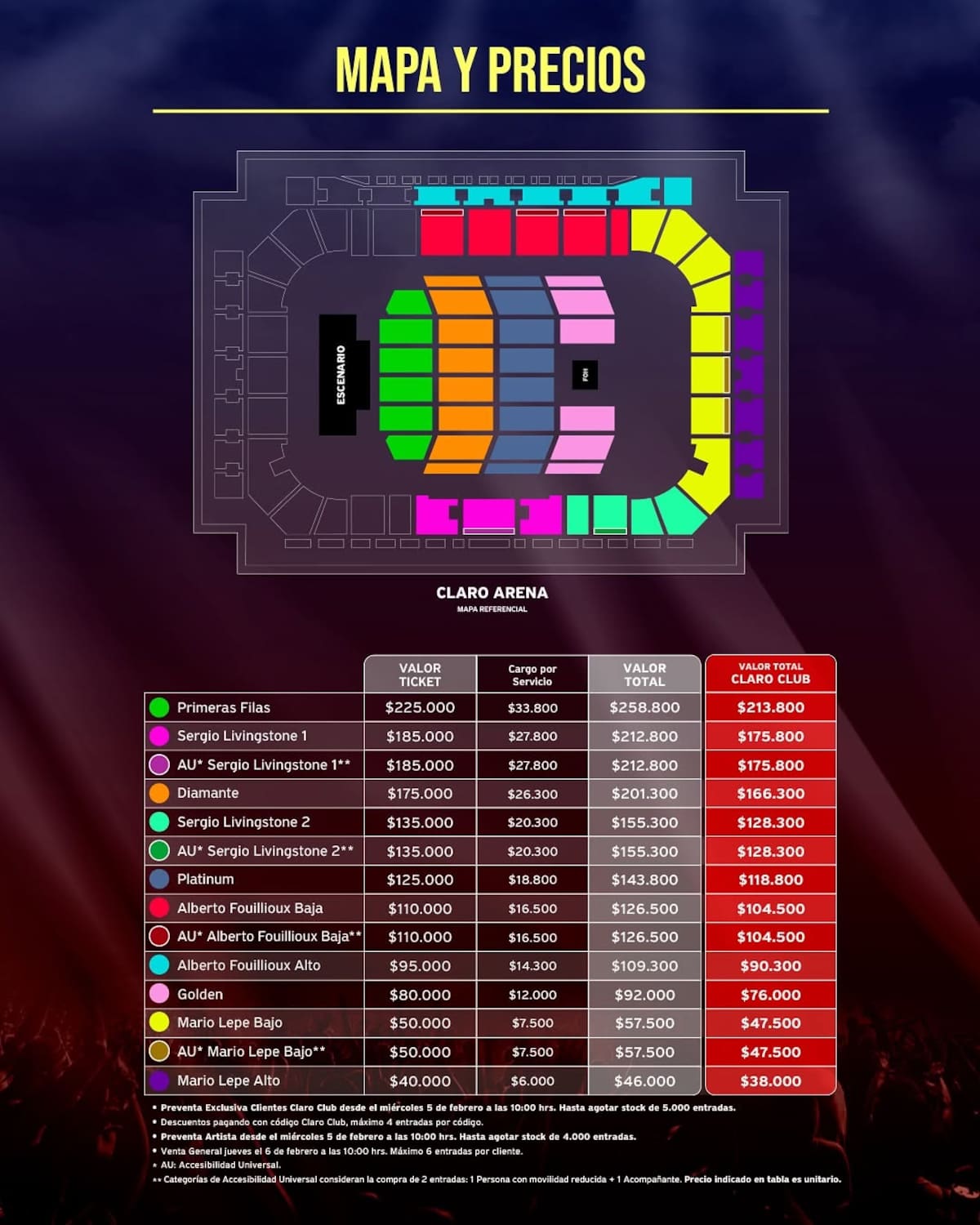 Lotus compartió los precios de las entradas para el show de un ícono de la música.