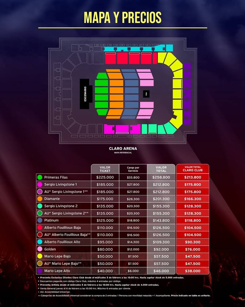 Lotus compartió los precios de las entradas para el show de un ícono de la música.