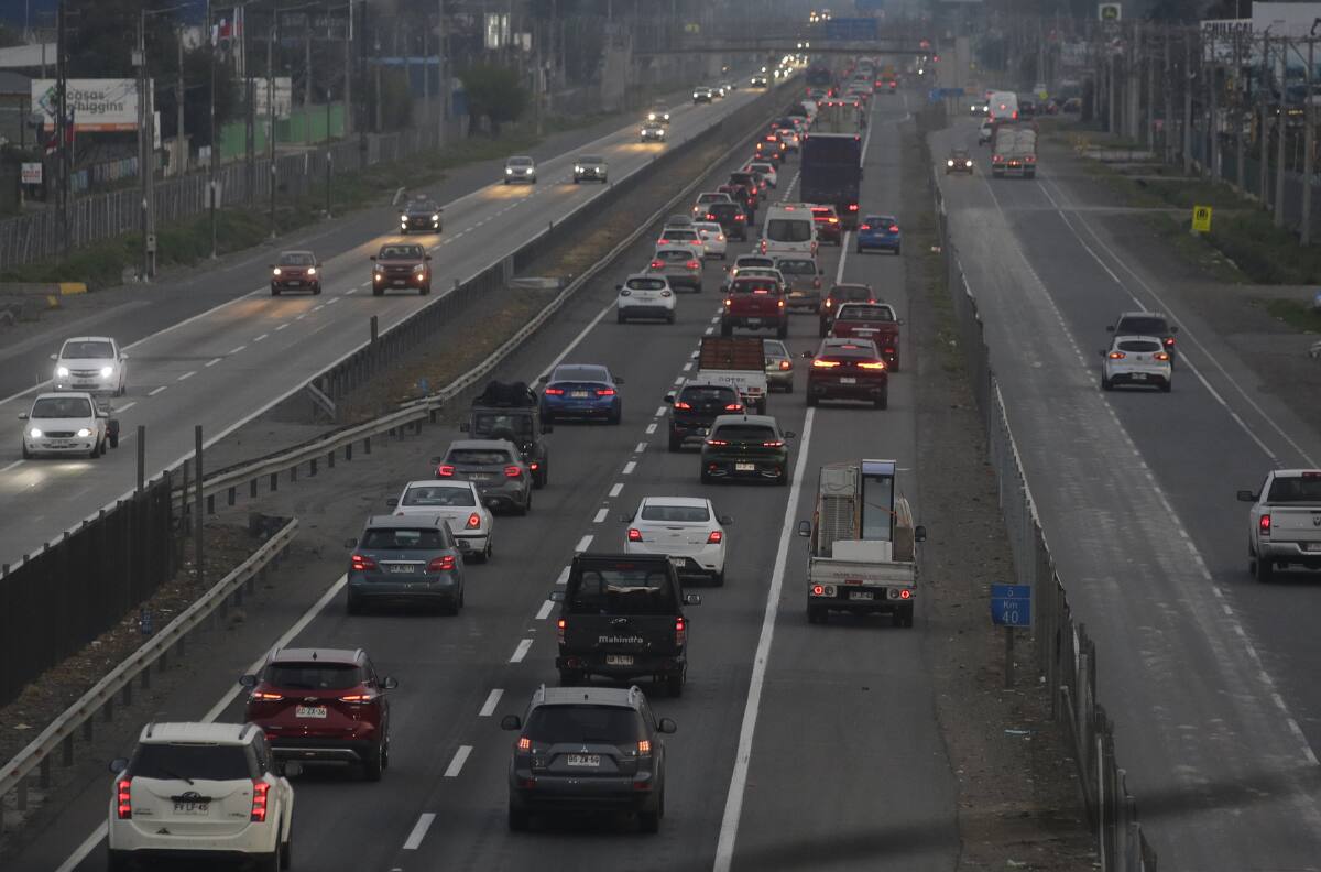 Accidentes de tránsito generan congestión vehicular en Costanera Norte, Vespucio Sur y Ruta 78