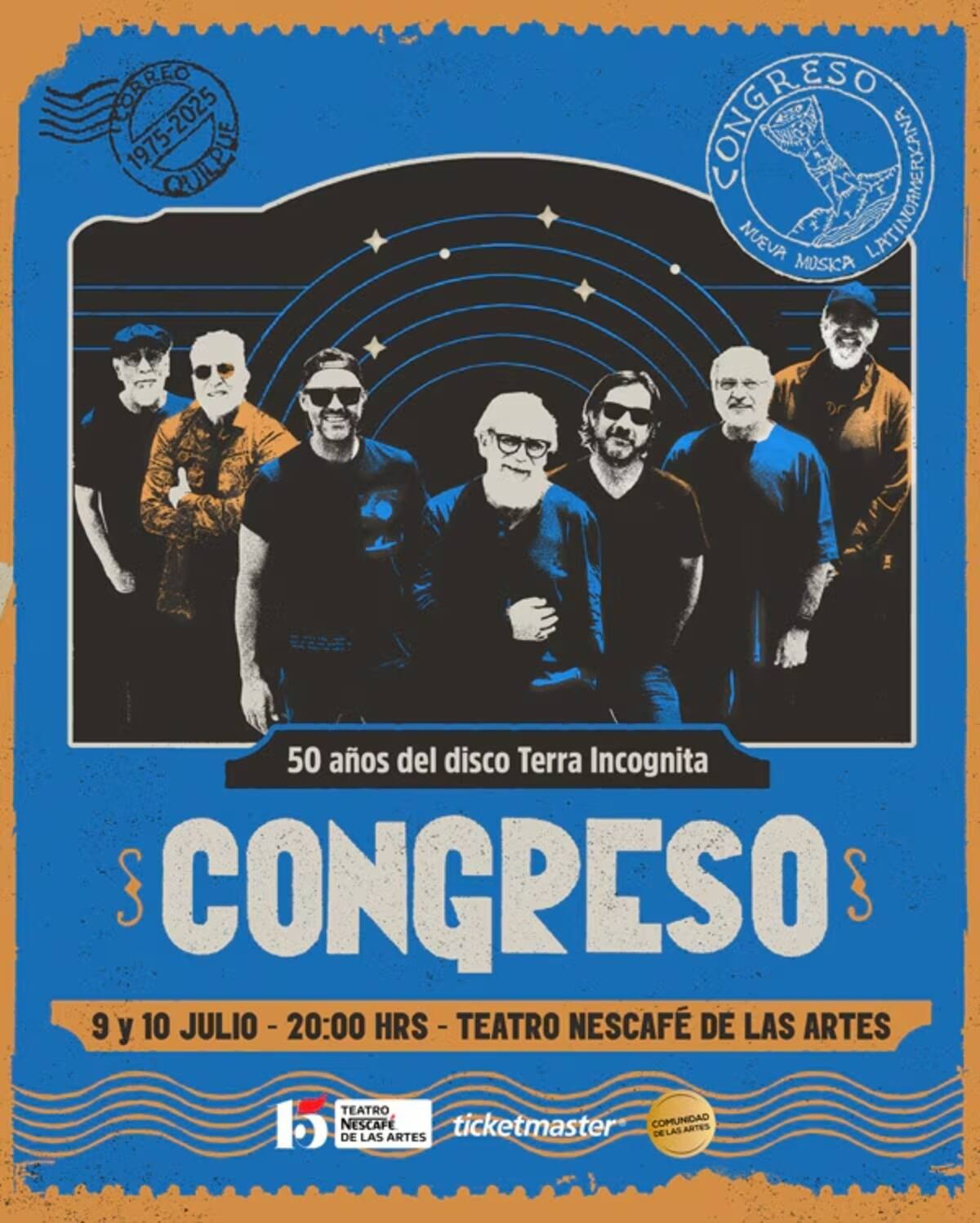 Afiche de los dos conciertos de la banda folk progresivo.
