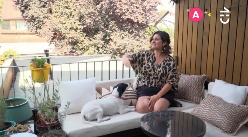 Su terraza que conecta con su pieza / CHV