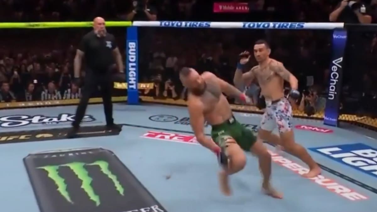 VIDEO | Lesión incluida: así fue la corta pelea que McGregor fue capaz de darle a Max Holloway