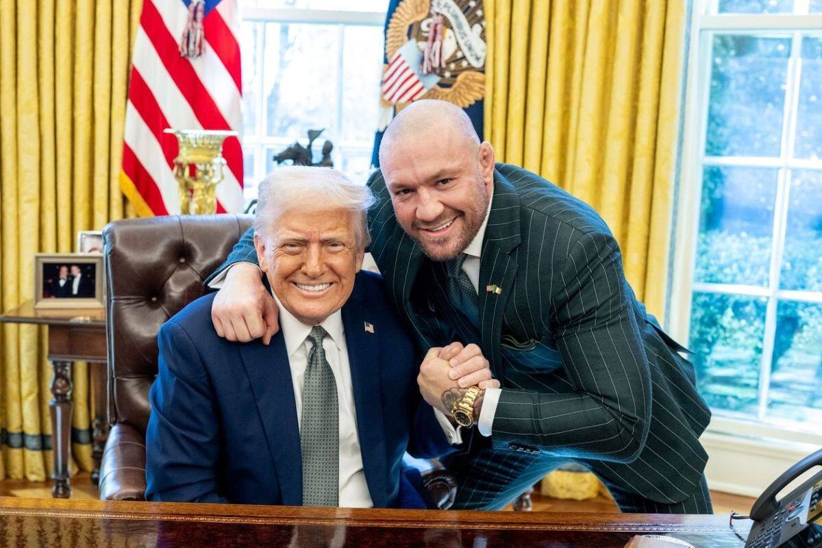se reúnen en la Casa Blanca. Foto: X Conor McGregor