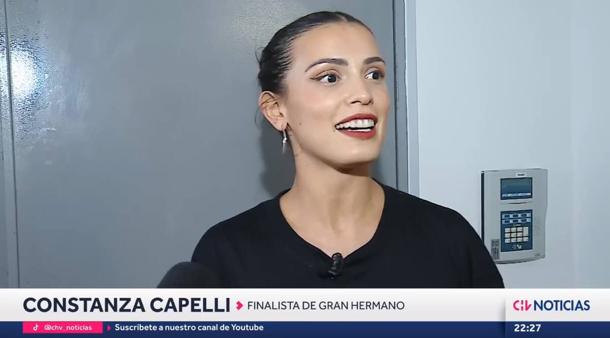 Constanza Capelli, una de las finalistas de "Gran Hermano" Chile.